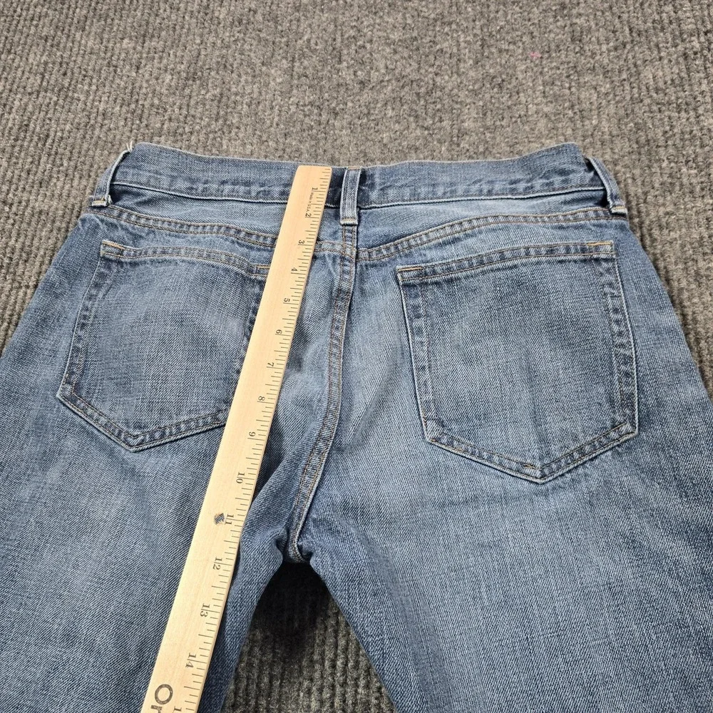 J.CREW 484 Jeans Mens 31x32 Blue Light Wash Straight Slim‎ Denim Zip Fly 30x30